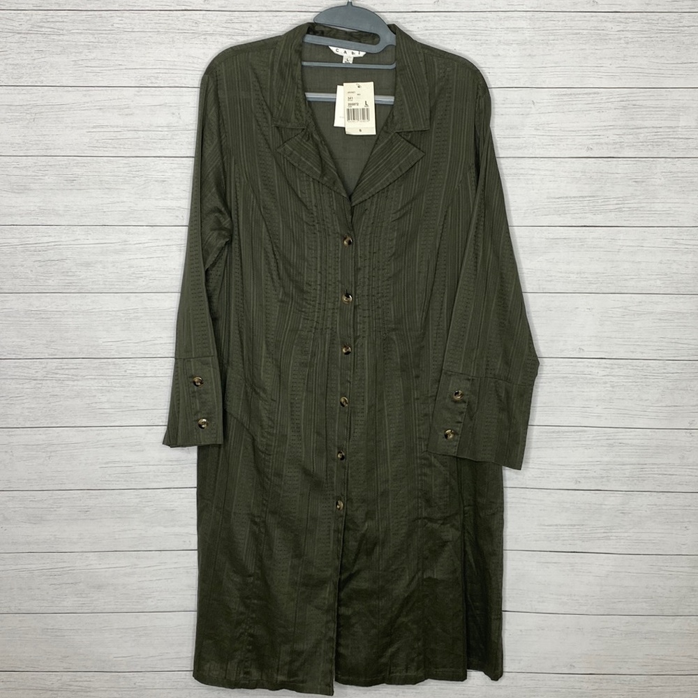 Vintage Cabi Duster Jacket in Olive Green NWT